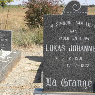 GRANGE Lukas Johannes, la 1901-1973