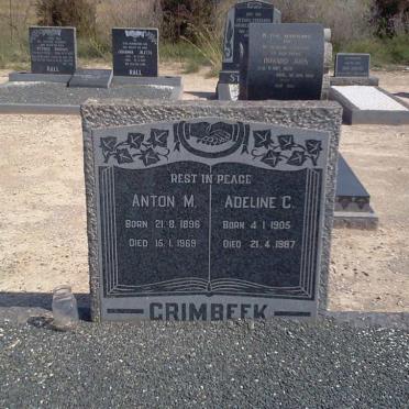 GRIMBEEK Anton M. 1896-1969 &amp; Adeline C. 1905-1987