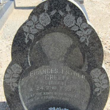 GREEFF Frances Esther 1961-1963