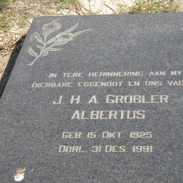 GROBLER J.H.A. 1925-1991