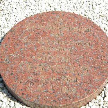 GROENEWALD Gideon 1959-1992