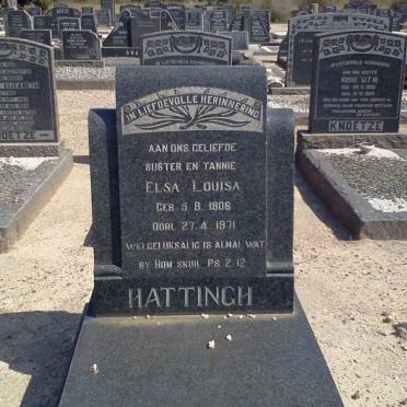 HATTINGH Elsa Louisa 1906-1971
