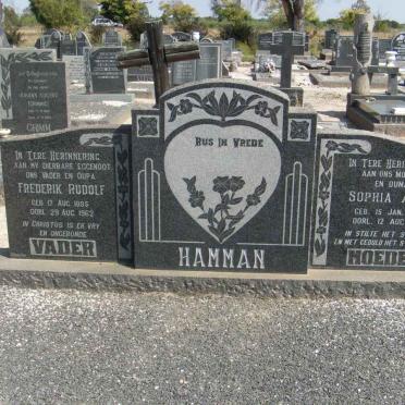 HAMMAN Frederik Rudolf &amp; Sophia A.A.