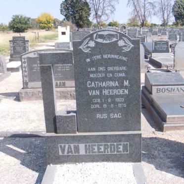 HEERDEN Cartharina M., van 1903-1975