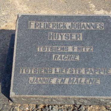 HUYSER Frederick Johannes
