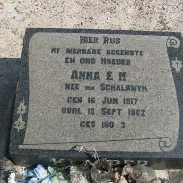 KL??RER Anna E.M. nee VAN SCHALKWYK 1917-1962