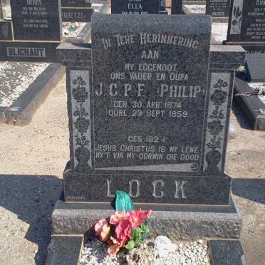 LOCK J.C.P.F. 1874-1959