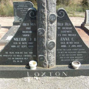 LOXTON William J.H. 1907-1989 &amp; Anna C. 1894-1969