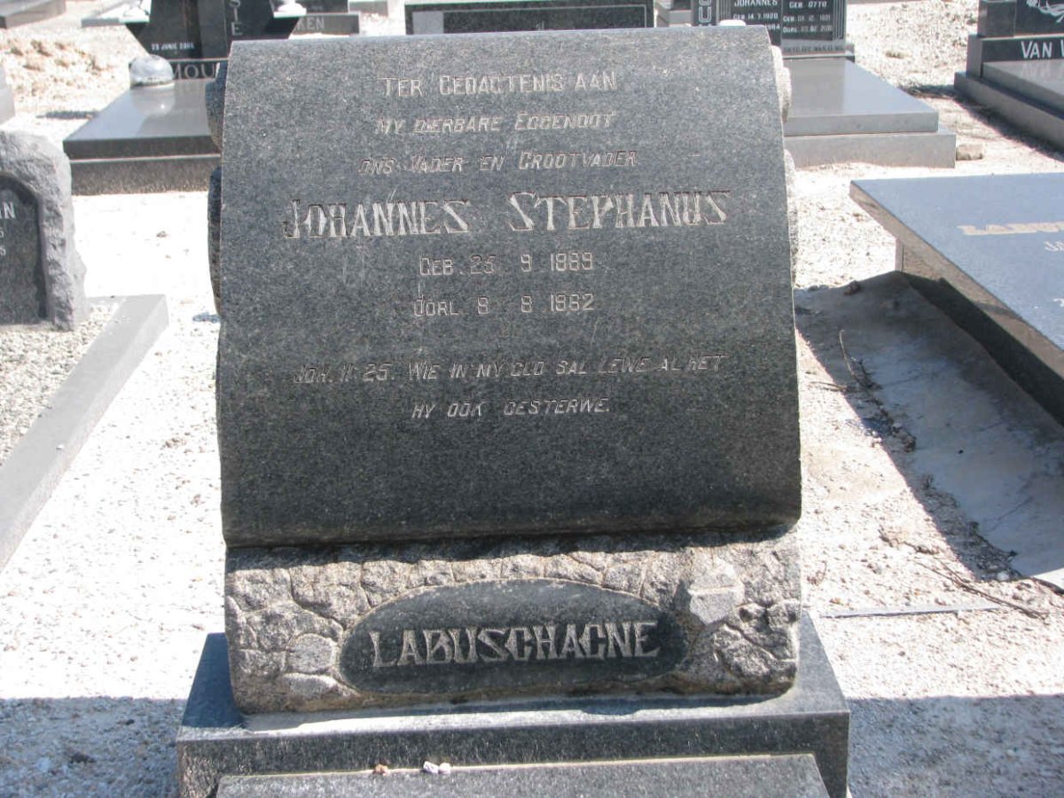 LABUSCHAGNE Johannes Stephanus 1889-1962