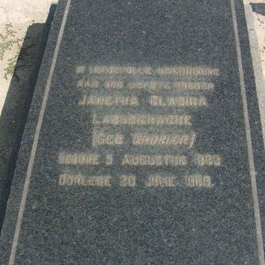LABUSCHAGNE Janetha Clasina nee GROBLER 18?-1969
