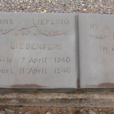 LIEBENBERG Barend Jacobus 1940-1940
