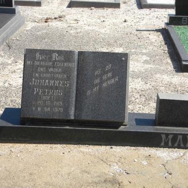 MANS Johannes Petrus 1919-1979