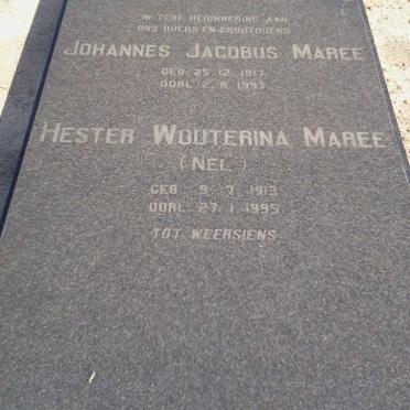 MAREE Johannes Jacobus 1917-1993 &amp; Hester Wouterina NEL 1913-1995