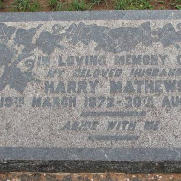 MATHEWS Harry 1872-1935