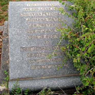MEYER Izak Johannes ? &amp; Christina Petronella Johanna nee PRETORIUS ?-1926