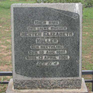 MOLLER Hester Elizabeth nee NEETHLING 1861-1901