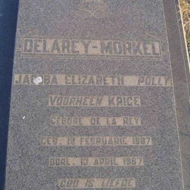 MORKEL Jacoba Elizabeth previously KRIGE nee DE LA REY 1887-1967