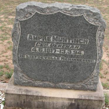 MUNTINGH Ampke nee DEKENAH 1817-1894