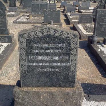 NAUDÉ Jacob Johannes 1892-1953 &amp; Alida B.M. STEYN 1889-1956