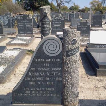 NEL Johanna Aletta nee DU PREEZ 1890-1960