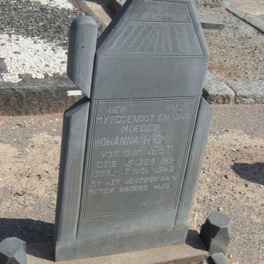 NEST Johanna H.C., van der 1869-1942