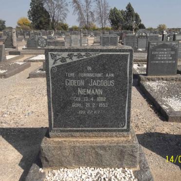 NIEMANN Gideon Jacobus 1882-1953
