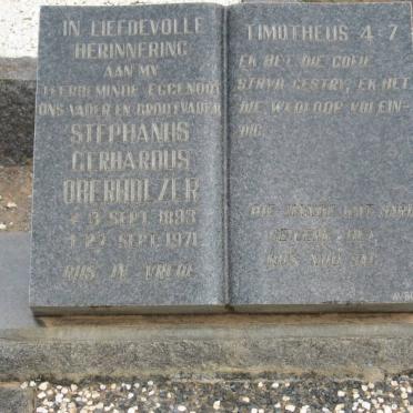 OBERHOLZER Stephanus Gerhardus 1893-1971