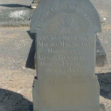 OOSTHUIZEN Magaretha nee J.V. RENSBURG -1935