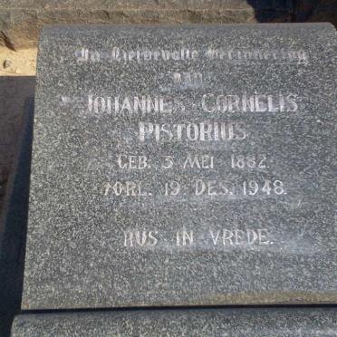 PISTORIUS Johannes Cornelis 1882-1948