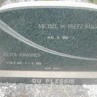 PLESSIS Pieter Johannes, du 1912-1966 &amp; Michiel 1915-