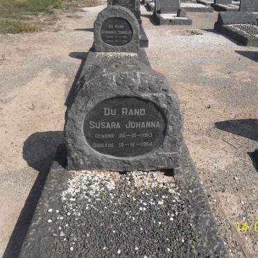 RAND Susara Johanna, du 1913-1954