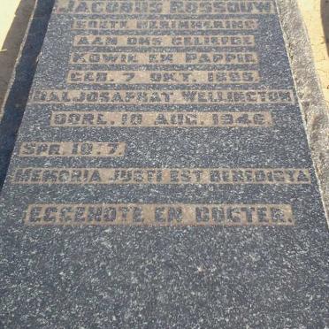 ROSSOUW Jacobus 1895-1946