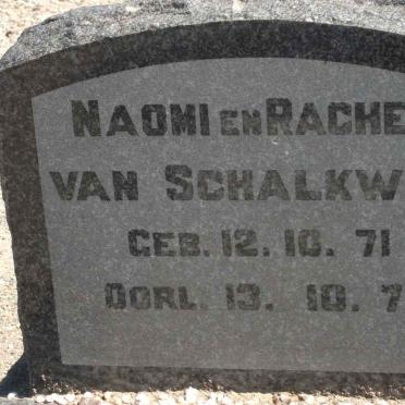 SCHALKWYK Naomi, van 1971-1971 :: VAN SCHALKWYK Rachel 1971-1971
