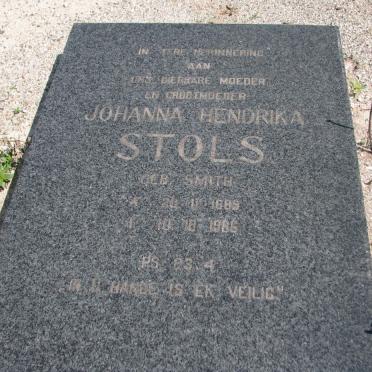 STOLS Johanna Hendrika nee SMITH 189-1986