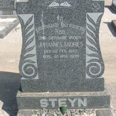 STEYN Johannes Andries 1857-1930