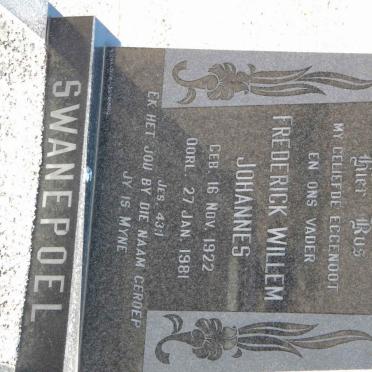 SWANEPOEL Frederick Willem Johannes 1922-1981