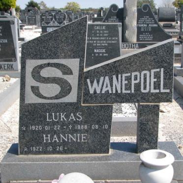 SWANEPOEL Lukas 1920-1988 &amp; Hannie 1922-