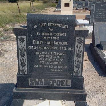 SWANEPOEL Dolly nee NIEMANN 1922-1956