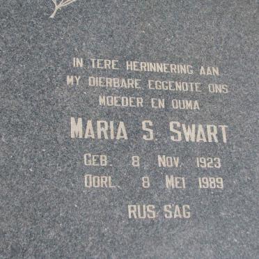 SWART Maria S. 1923-1989
