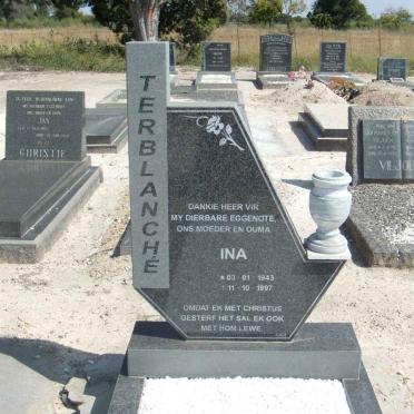 TERBLANCHÉ Ina 1943-1997