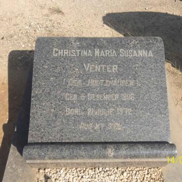 VENTER Christina Maria Susanna nee HOLTZHAUSEN 1906-1972