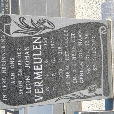 VERMEULEN Leon Johan 1954-1975