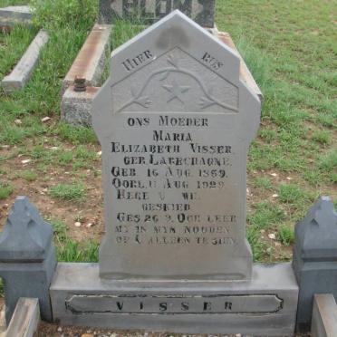 VISSER Maria Elizabeth nee LABERCHAGNE 1859-1929