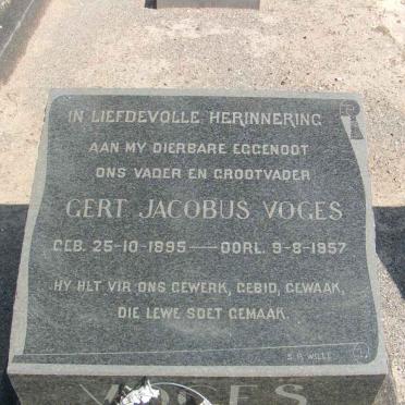 VOGES Gert Jacobus 1895-1957