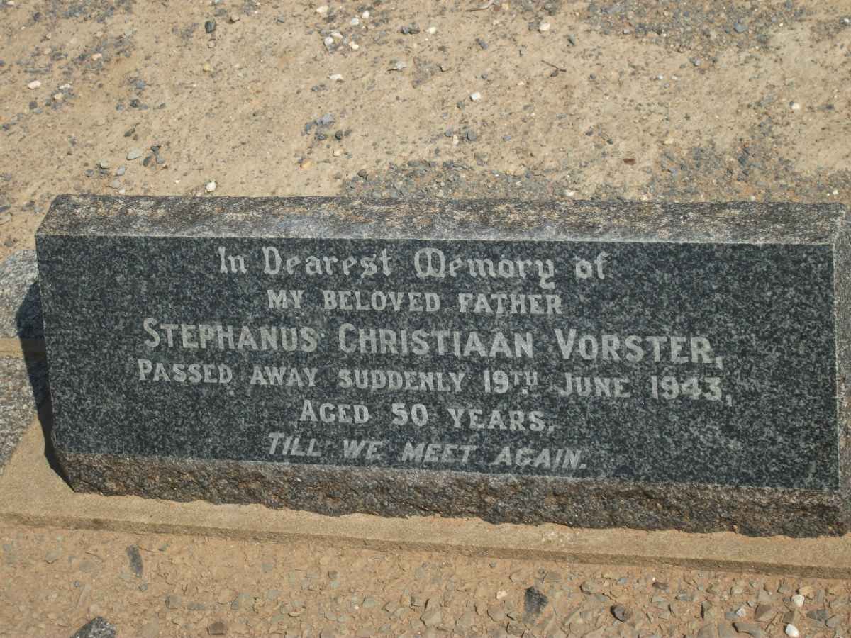 VORSTER Stephanus Christiaan -1943