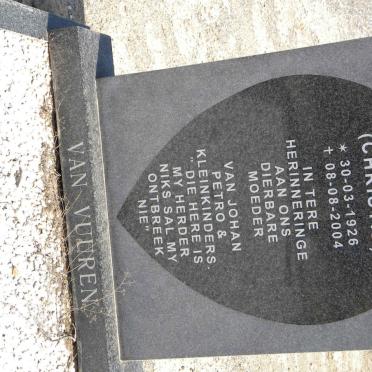 VUUREN Lila, van nee CHRISTIE 1926-2004