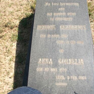 VUUREN Hendrik Gerhardus, Janse van 1867-1928 &amp; Anna Cornelia 1878-1968