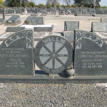 WALLIS Gottlieb Johannes &amp; Christina Johanna V.D. MERWE 1879-1974