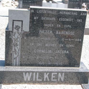 WILKEN Pieter Barendse 1919-1984 &amp; Cornelia Jacoba 1922-