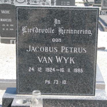 WYK Jacobus Petrus, van 1924-1985